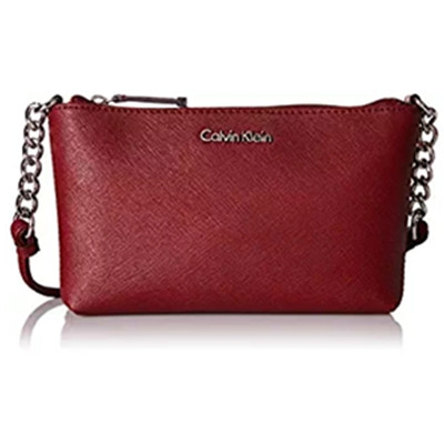 小巧有型！Calvin Klein 2 CR Saffiano 女士斜挎包