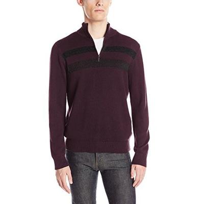 好价！Kenneth Cole男式1/2 拉链毛衣