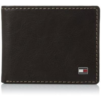好货！Tommy Hilfiger Logan 汤米希尔费格 男士真皮双折钱包