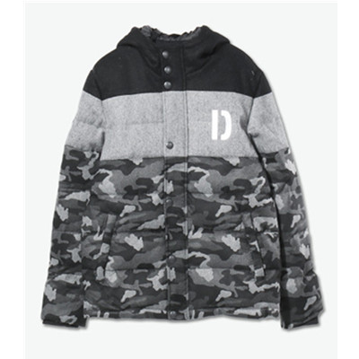 时尚保暖！DUSTY 拼接迷彩羽绒服