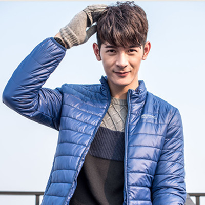 双11预售！真维斯男士休闲立领修身棉服64-122001