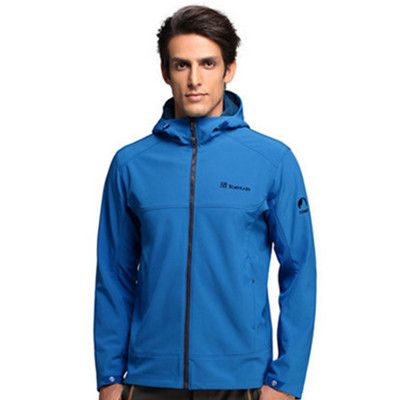 双11预售！探路者连帽弹力软壳衣外套HAED920