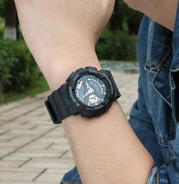 超大表盘！CASIO 卡西欧 电子男表 GA-110RG-1A