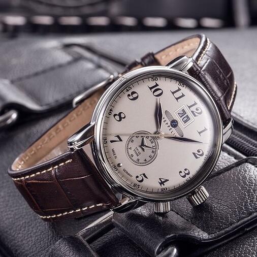 严谨气质！Zeppelin 齐柏林飞艇 LZ127 石英男表 7644-5