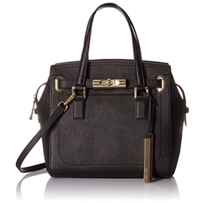 硬挺有型！Calvin Klein Saffiano Satchel 女士手提包