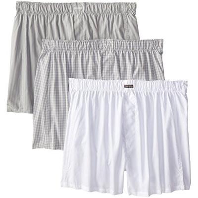 淡蓝！Calvin Klein Classic 男士全棉平角内裤3条装