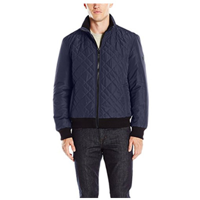 简约大方！Calvin Klein Quilted Bomber男士短款棉服