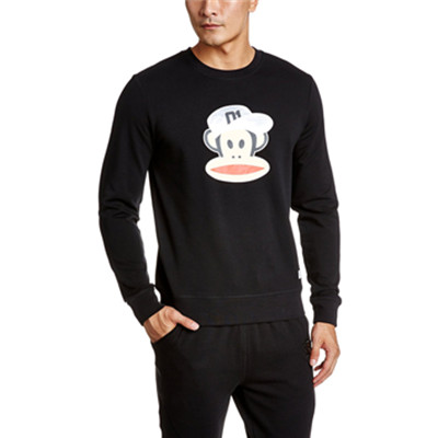 潮流修身！Paul Frank 大嘴猴 男式 圆领套头卫衣