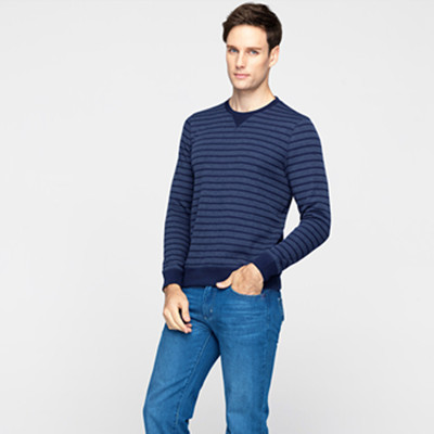 双11预售！佐丹奴撞色条纹运动修身男外套01026659