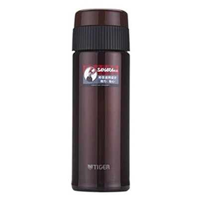 品质精选！Tiger虎牌 不锈钢真空保温杯 咖啡色 350ML