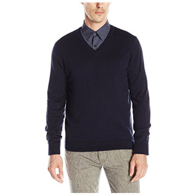 保暖舒适！派瑞&middot;艾力斯Perry Ellis 男V领针织衫