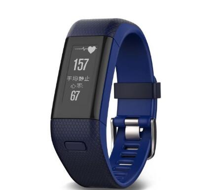 功能齐全！佳明 vivosmart HR+ 蓝色 光电心率GPS腕表