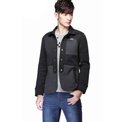 双11预售！真维斯时尚太空棉净色长袖棉衣外套54-121513