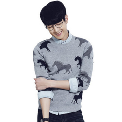 双11预售！AMH男士修身毛衣针织衫LL3446