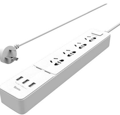 历史新低！Besiter 倍斯特 4孔位插线板 GATE-0503 白色