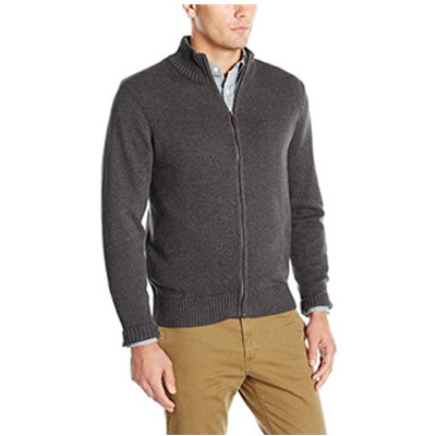 三色可选！李维斯旗下Dockers Cotton Solid 男款立领针织开衫