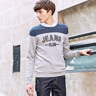 双11预售！马克华菲圆领修身套头毛衣7153407117093