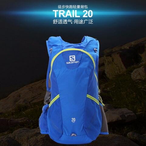 轻量！萨洛蒙 户外双肩背包 TRAIL 20 379981 黑色