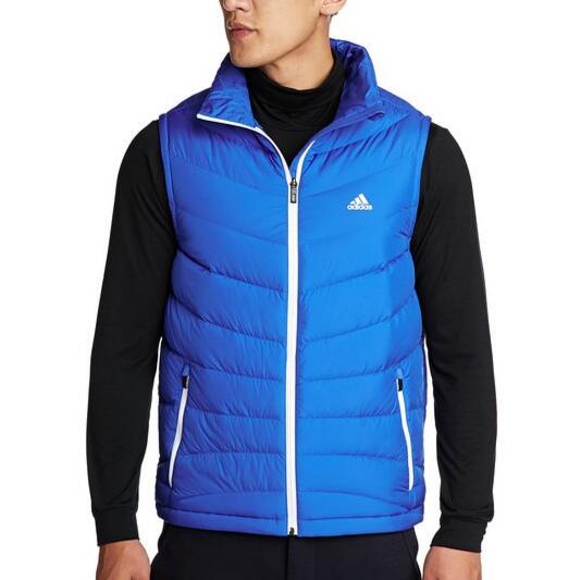 简约帅气！adidas阿迪达斯  羽绒茄克背心 AY4119