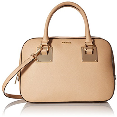 裸色百搭！Calvin Klein Small Saffiano 女士拎包