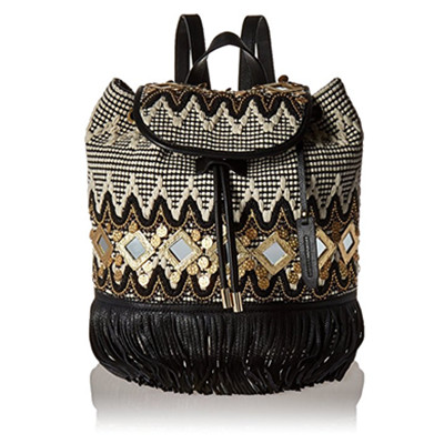 个性十足！Rebecca Minkoff 女士刺绣流苏双肩包