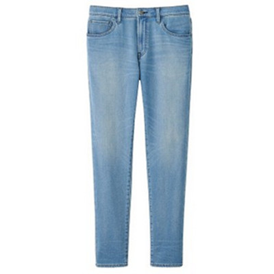 双11预售！优衣库修身牛仔束脚裤170606