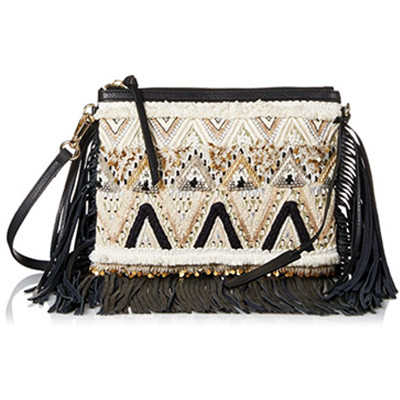 野性随意！Rebecca Minkoff 瑞贝卡&middot;明可弗 刺绣流苏斜挎包