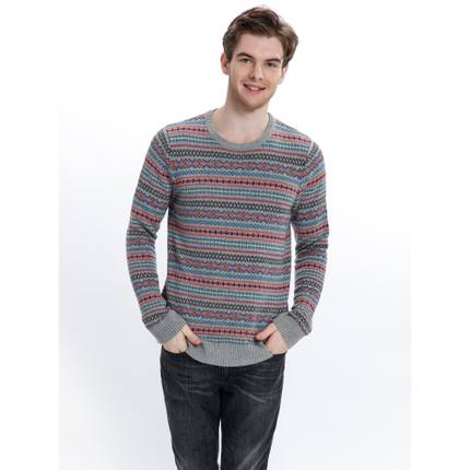 双11预售！Old Navy保暖圣诞风圆领针织衫时尚长袖毛衣435120 W