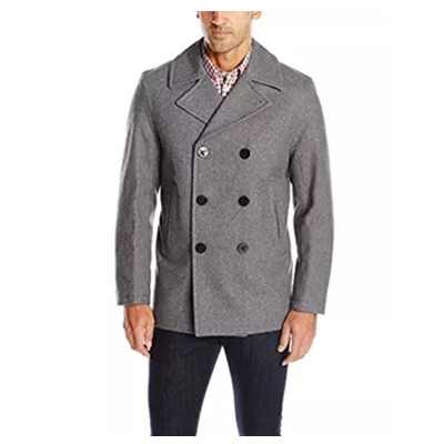 尺码齐全！Nautica 诺帝卡 双排扣羊毛外套