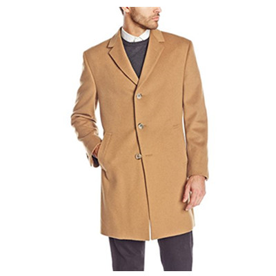 历史新低！Kenneth Cole Reaction男士羊毛混纺中长款大衣