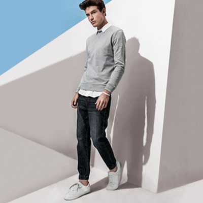 双11预售！佐丹奴男式纯色卫衣01026620