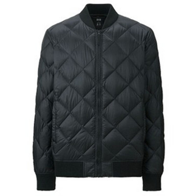 双11预售！优衣库172986男装高级轻型羽绒罗纹茄克(MA-1)