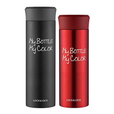 时尚美观！LOCK&LOCK 乐扣乐扣 缤纷马克情侣杯