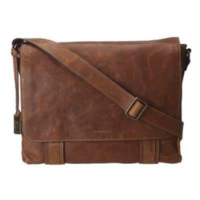 两色可选！FRYE Logan Messenge男士牛皮邮差包