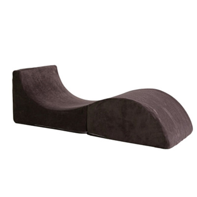 轻巧舒适！雅客集 S型懒人沙发床咖啡色FB-14136