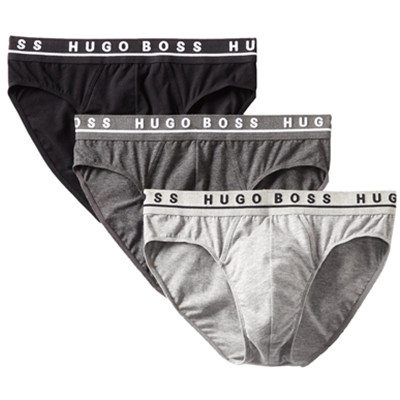 贴身舒适！Hugo Boss 3条装男士低腰棉弹三角内裤