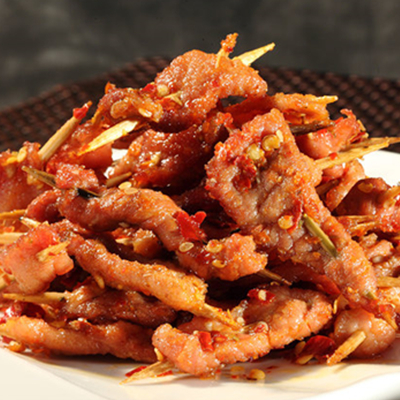 鲜香辣酥！煌上煌保鲜装 牛肉片+牙签牛肉串340g