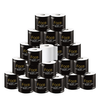 质量好！洁柔 Face黑面子卷纸 4层140*27卷