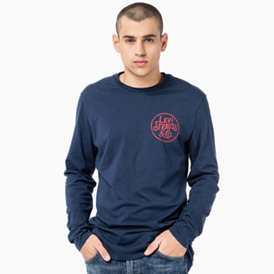 双11预售！Levi's李维斯男士纯棉长袖T恤22538-0013