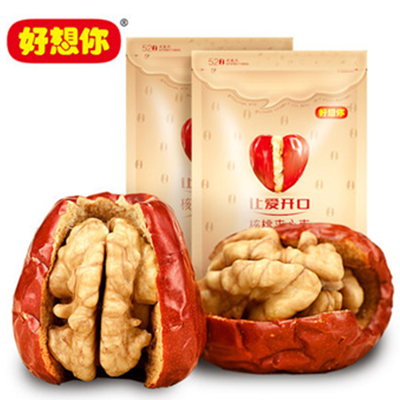 好吃营养！好想你 红枣夹核桃 218gx2袋