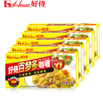 双11好价！House 好侍 百梦多日式咖喱块100g*5