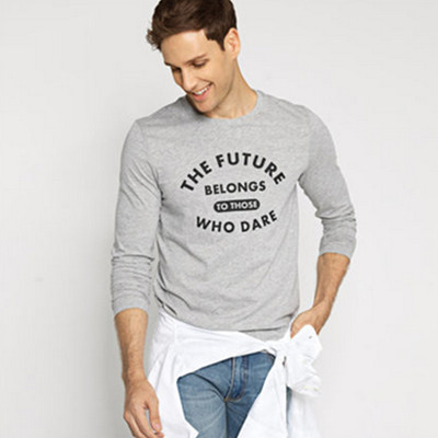 双11预售！佐丹奴男式修身长袖T恤01096801