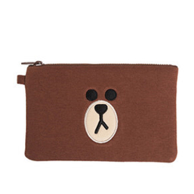 双11好价！LINE FRIENDS 布朗熊 卡通四角小包