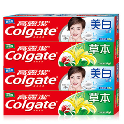 双11好价！高露洁 经典草本防蛀清新牙膏560g*4