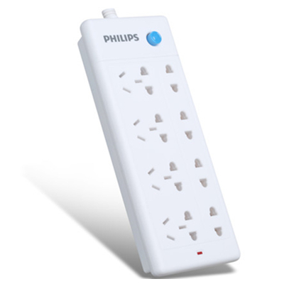 双11好价！飞利浦 SPS2820B/93 8位总控插线板