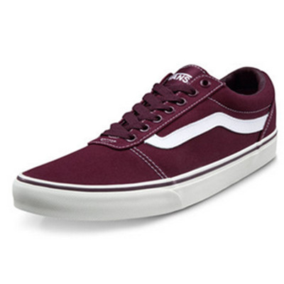 潮鞋好价！Vans范斯酒红色/白色/男款运动鞋板鞋|VN0A36EMJX5