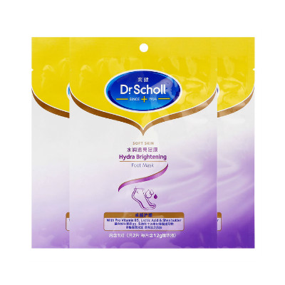 劲爆好价！Dr.Scholl 爽健水润透亮足模3套(每套2片）