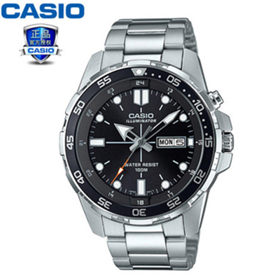 双11好价！卡西欧CASIO 男士钢带石英表MTH-3030