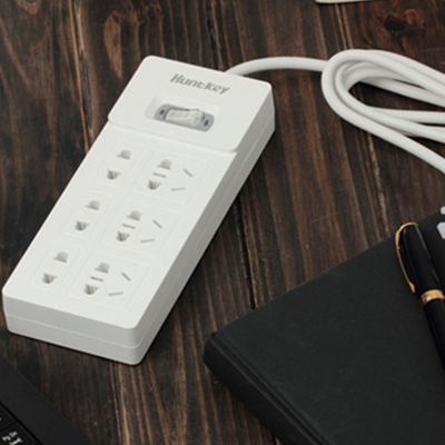 双11好价！航嘉 SSH601 6插位插排 1.8米