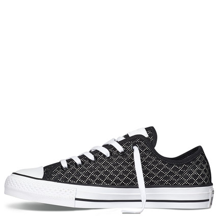 双11好价！匡威 All Star 网眼格纹帆布鞋 154124C